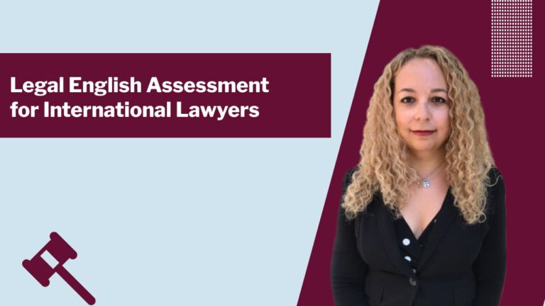 Legal English Assessment for Lawyers￼