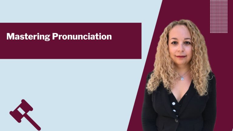 woman mastering pronunciation