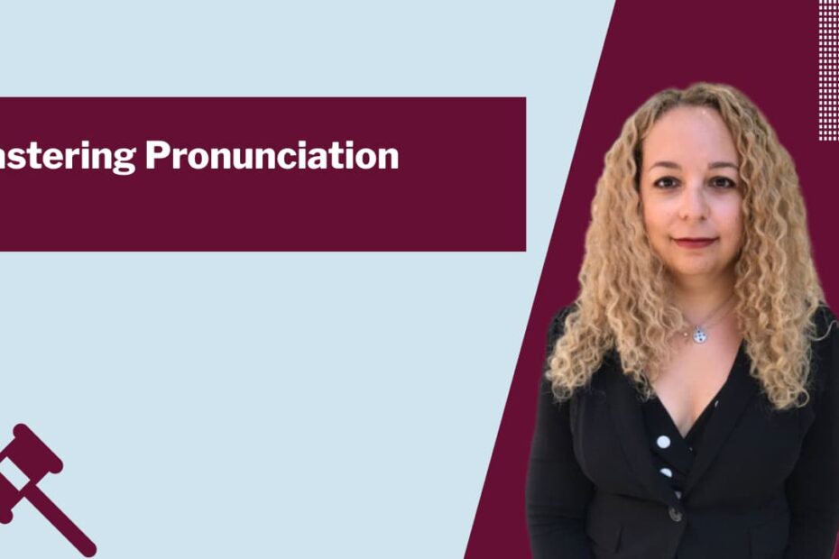 woman mastering pronunciation